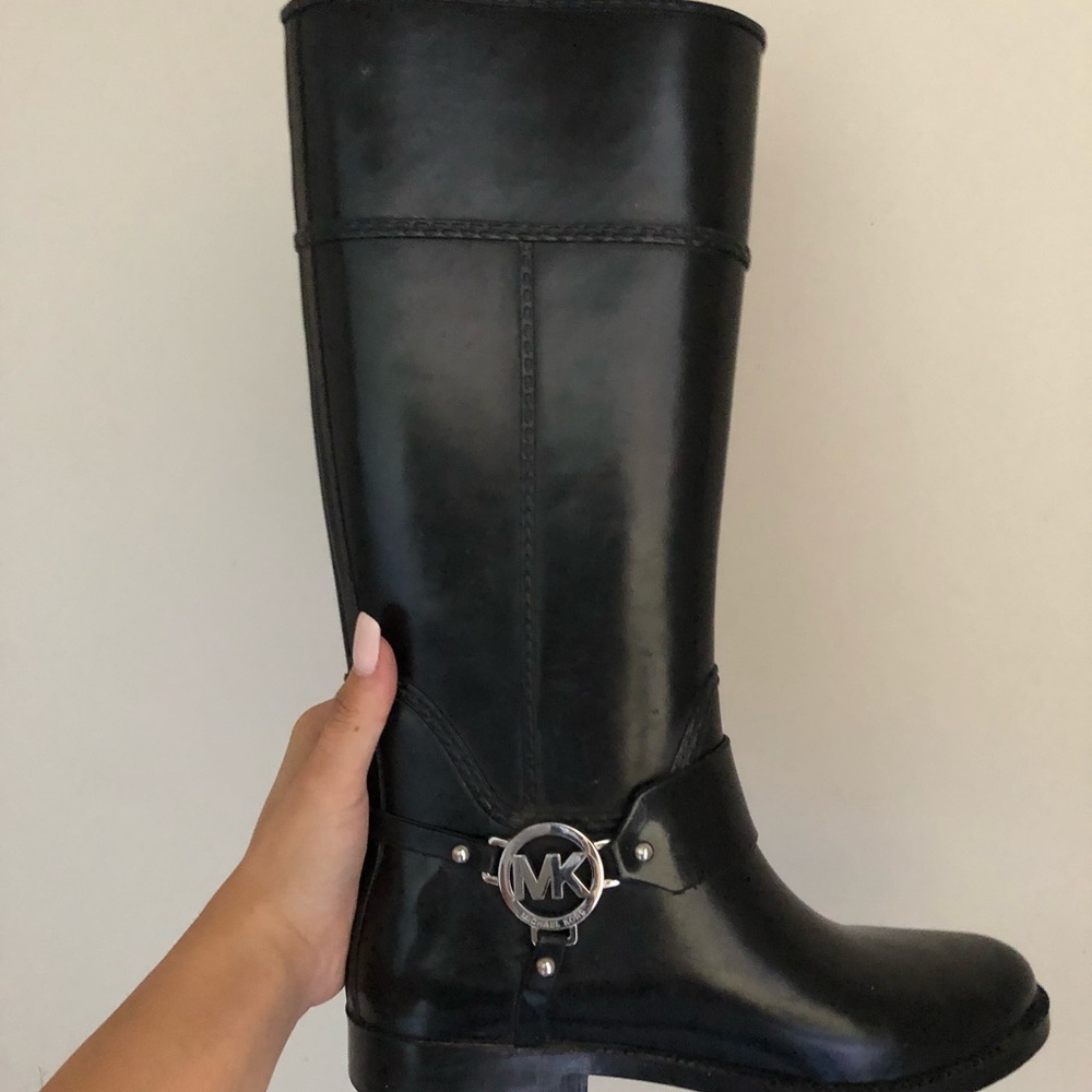 Michael Khor rain boots size 7.5, worn once!